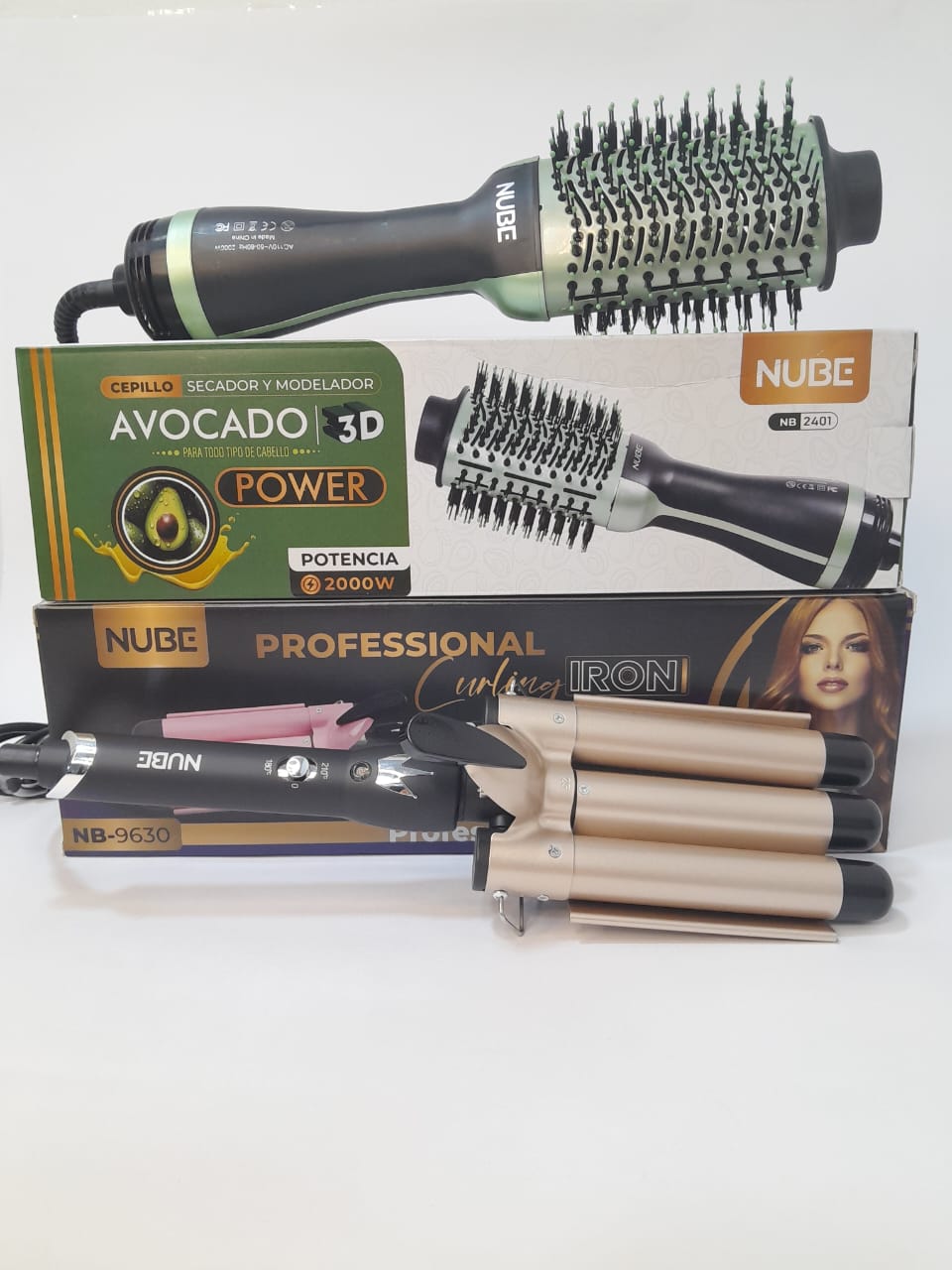 Miniatura 2 de Combo Ondulador 3 tubos+Cepillo secador